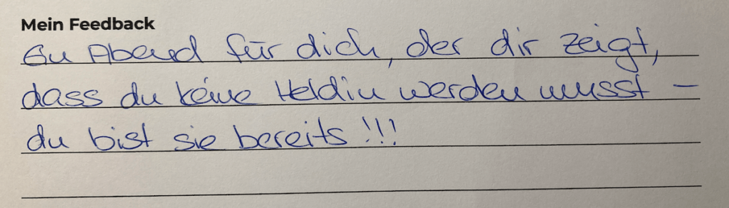 Feedback Iris Club der heldinnen